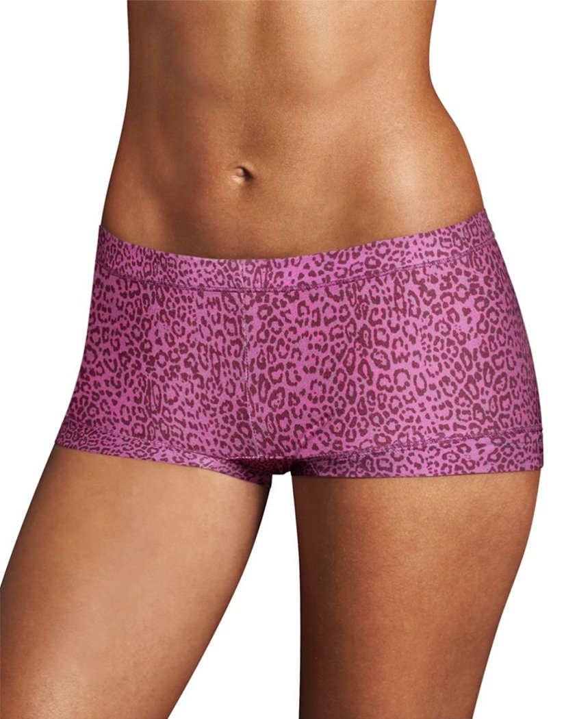 Spot Leo Print/Peony Parade Pink Front Maidenform Dream Boyshort - 40774