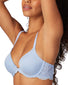Gingham Blue/Blue Whimsy Front Maidenform One Fab Fit Lace Front Closure T-Back Bra 07112
