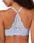 Gingham Blue/Blue Whimsy Back Maidenform One Fab Fit Lace Front Closure T-Back Bra 07112