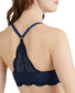 Navy Eclipse/Black Back Maidenform One Fab Fit Lace Front Closure T-Back Bra 07112