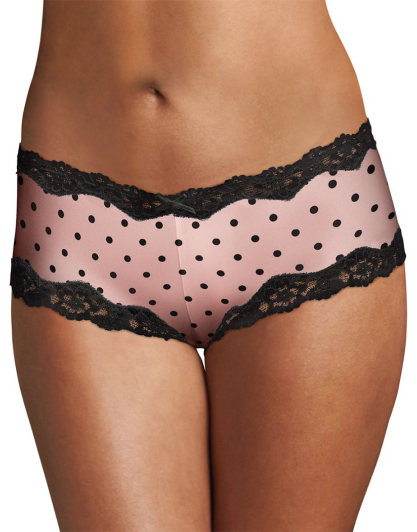 Sassy Pearl Blush Dot Front Maidenform Cheeky Lace Hipster
