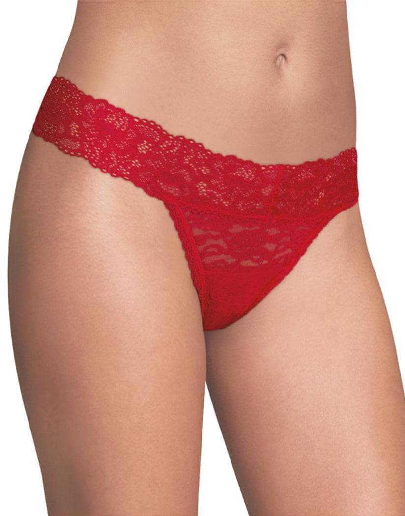 Camera Red-y Front Maidenform Sexy Must Haves Lace Thong DMESLT