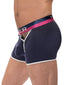 Navy Front Male Power French Terry Cutout Short
