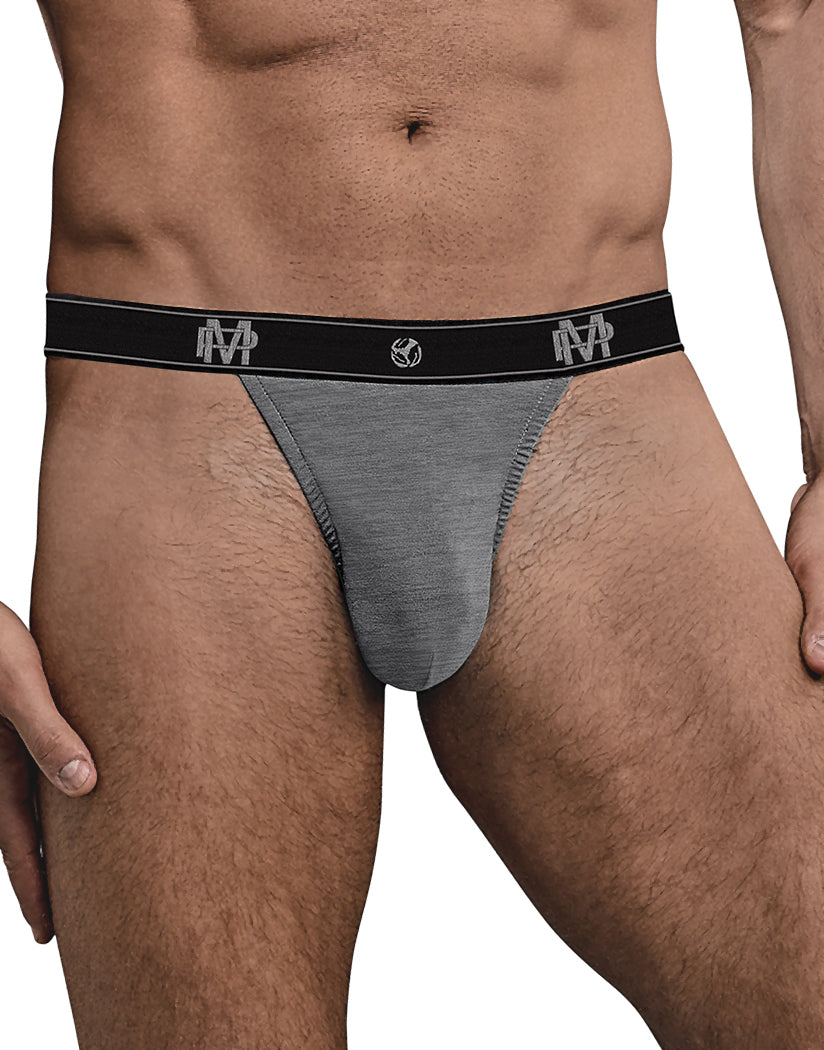 Grey Front Male Power Bamboo Micro Thong 433-253