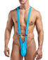 Turquoise Front Male Power Euro Male Spandex Sling Short PAK-812