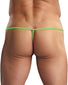 Lime Back Male Power Euro Male Spandex Pouch G String Lime PAK-870