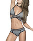 Grey Front Mapale Criss Cross Banded 2 Piece Set 2490