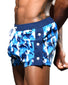 Multi Side Andrew Christian Blue Camo Snap Swim Shorts 7914