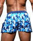 Multi Back Andrew Christian Blue Camo Snap Swim Shorts 7914