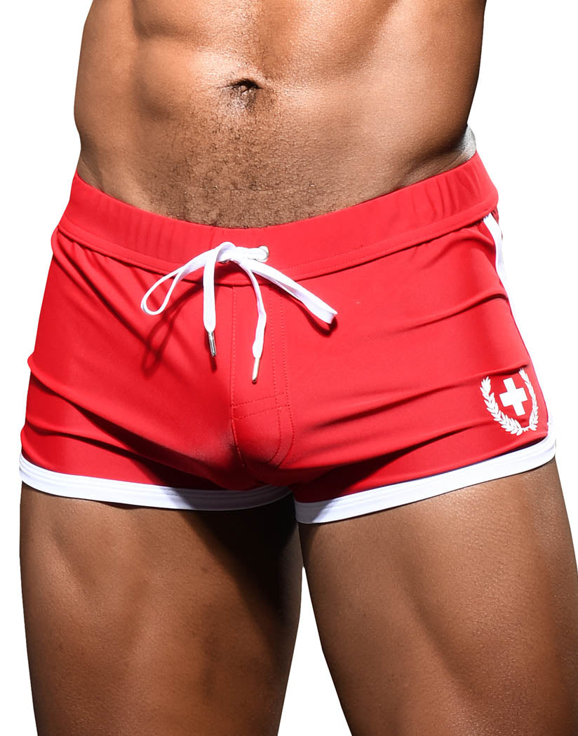 Red Front Andrew Christian Circa Retro Trunk 7926