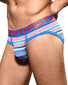 Multi Side Andrew Christian Shore Stripe Brief w/ Almost Naked 92406