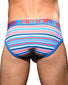 Multi Back Andrew Christian Shore Stripe Brief w/ Almost Naked 92406