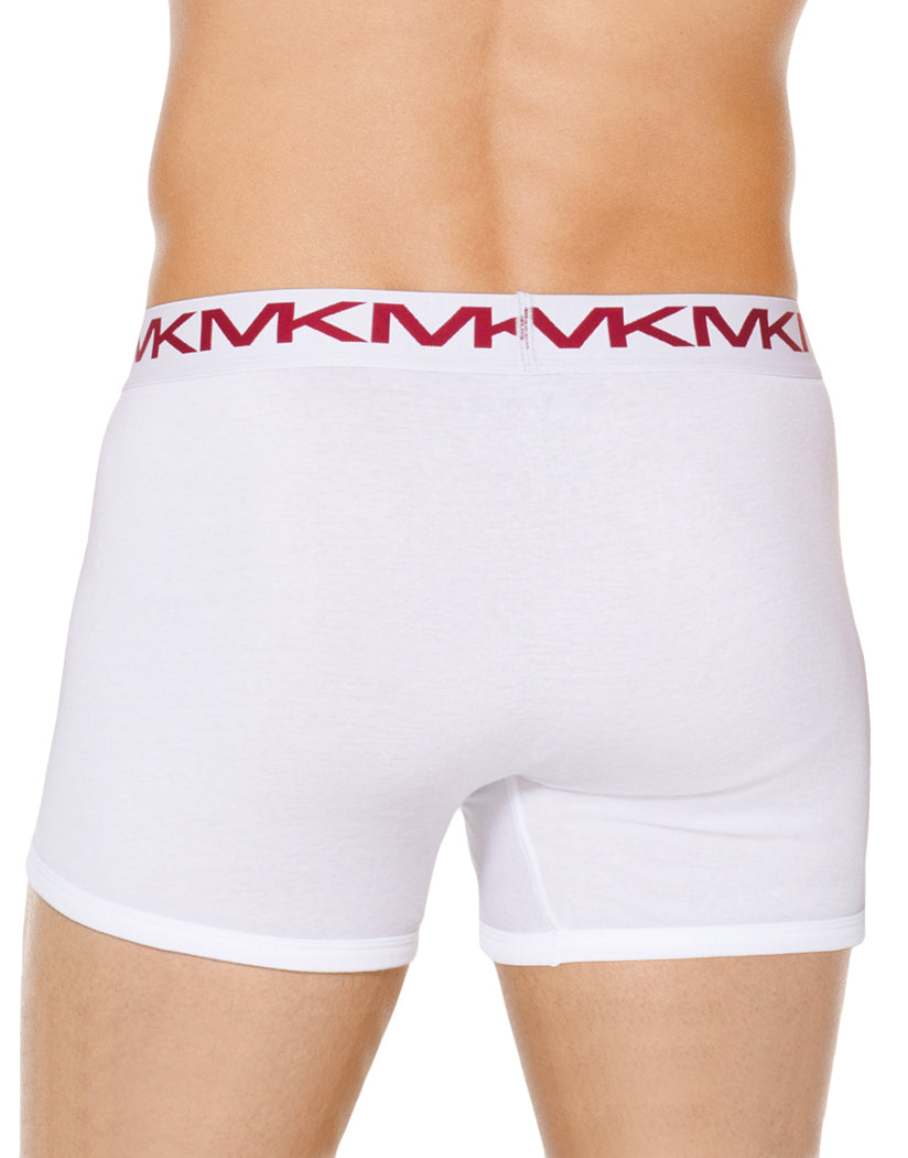 White Back Michael Kors 3-Pack Performance Cotton Boxer Brief BR1X001013