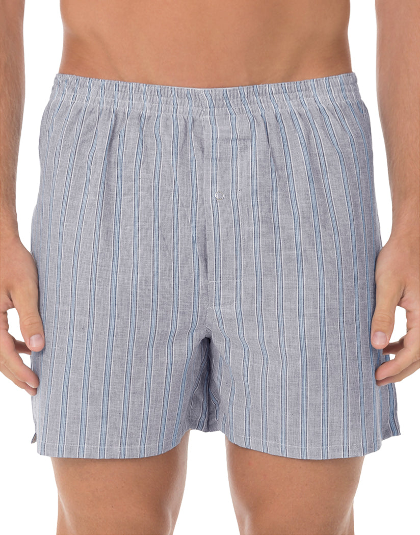 Assorted Blue Front Munsingwear Men's Assorted Broad Cloth Boxer Short 3-Pack KNOMW572CB