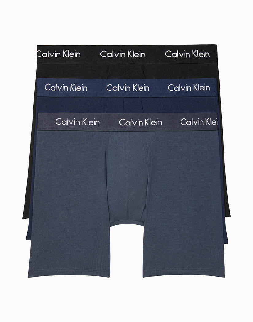 Black/Blue Shadow/Mink Front Calvin Klein Body Modal 3 Pack Boxer Brief NB1427