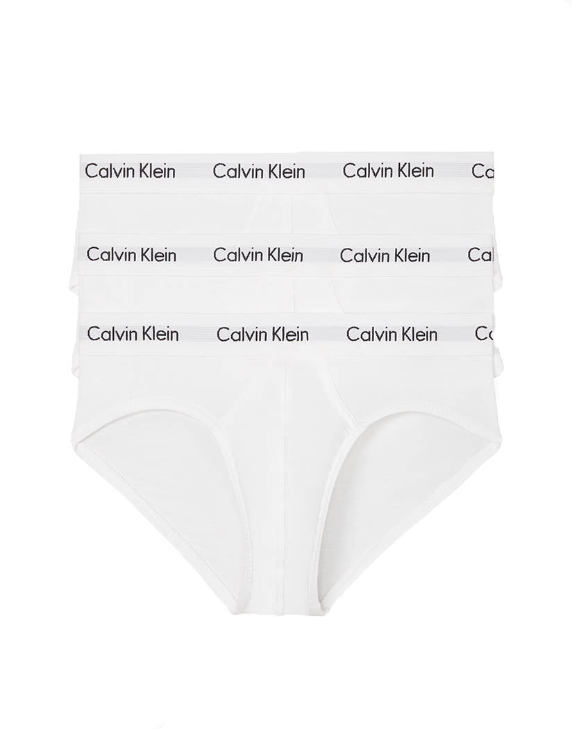 Calvin Klein Men's Underwear Micro Stretch 3-Pack Hip Brief, 3 Black, M 