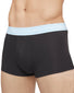 Black/Blue/Cobalt side Calvin Klein Cotton Stretch Wicking 3 Pack Low Rise Trunk NB2614