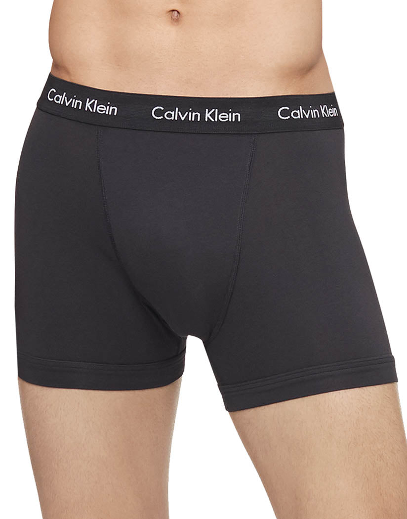 Black Front Calvin Klein Cotton Stretch Wicking 3 Pack Boxer Brief NB2616
