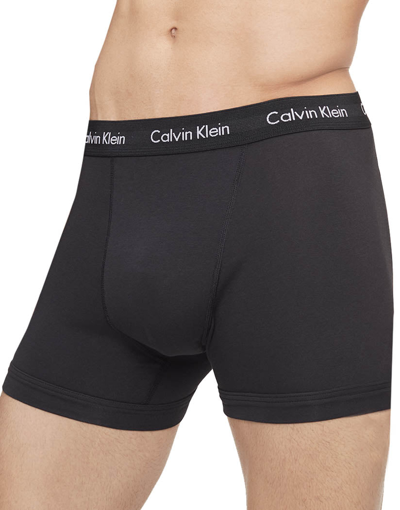 Black Side Calvin Klein Cotton Stretch Wicking 3 Pack Boxer Brief NB2616