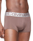 Big City Tan/ Berry Sangria/ Black Front Calvin Klein Sustainable Steel Low Rise Trunk 3-Pack NB3074