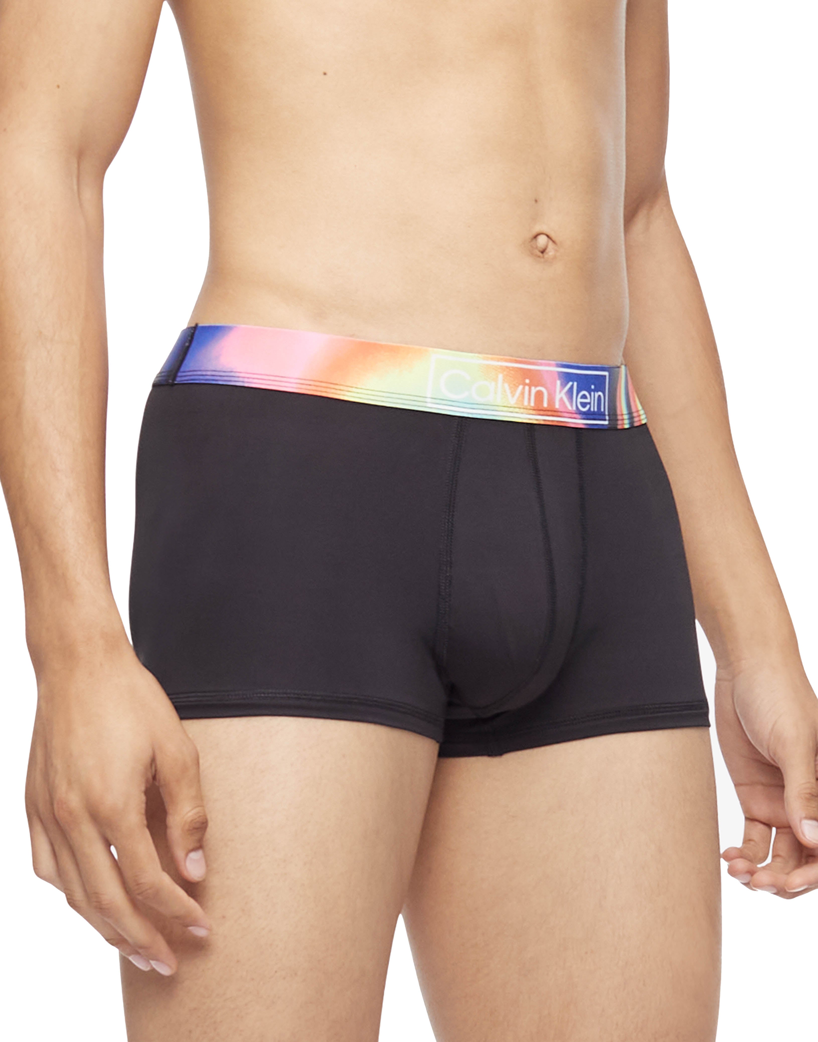 Black Front Calvin Klein Reimagined Heritage Pride Micro Low Rise Trunk NB3156