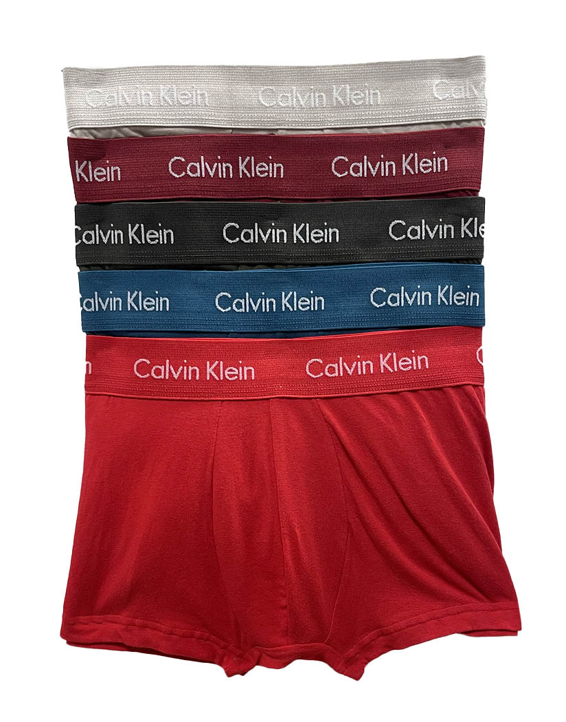 Calvin Klein Micro Stretch Low Rise Trunks 4-Pack Red/Blue/Black