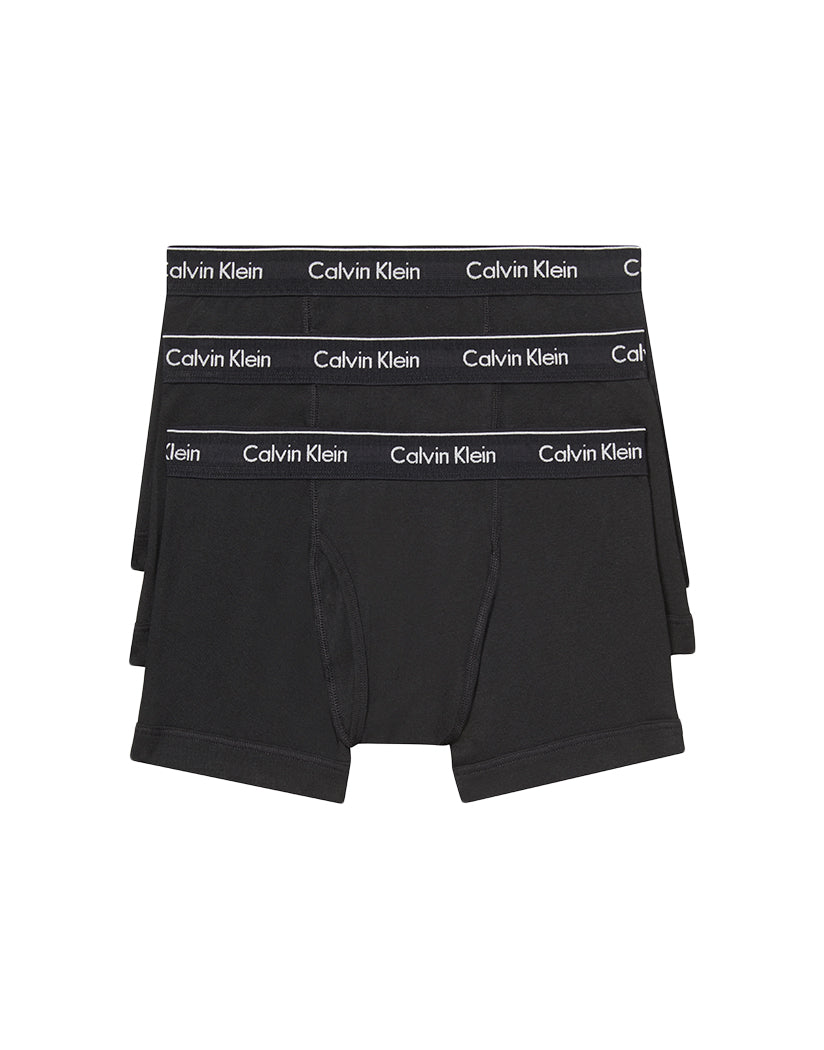 Black Front Calvin Klein Cotton Classics 3 Pack Trunk NB4002