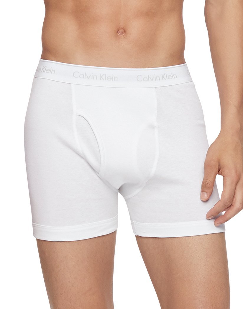 White Front Calvin Klein Cotton Classics 3 Pack Boxer Brief NB4003
