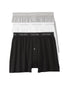 Black/White/Heather Grey Front Calvin Klein Cotton Classics 3 Pack Knit Boxer NB4005