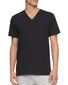 Black Front Calvin Klein Cotton Classics 3 Pack Short Sleeve V Neck T-Shirt NB4012