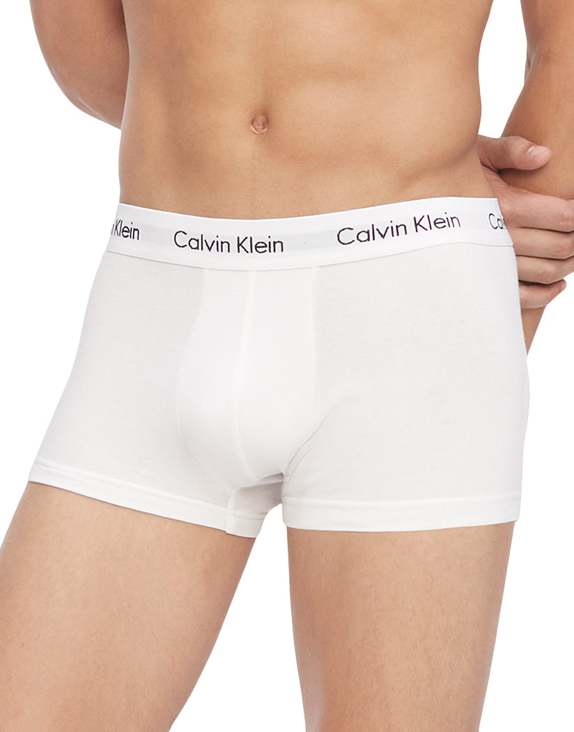 White Front Calvin Klein 3-Pack Cotton Stretch Low Rise Trunks NU2664