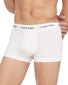 White Front Calvin Klein 3-Pack Cotton Stretch Low Rise Trunks NU2664