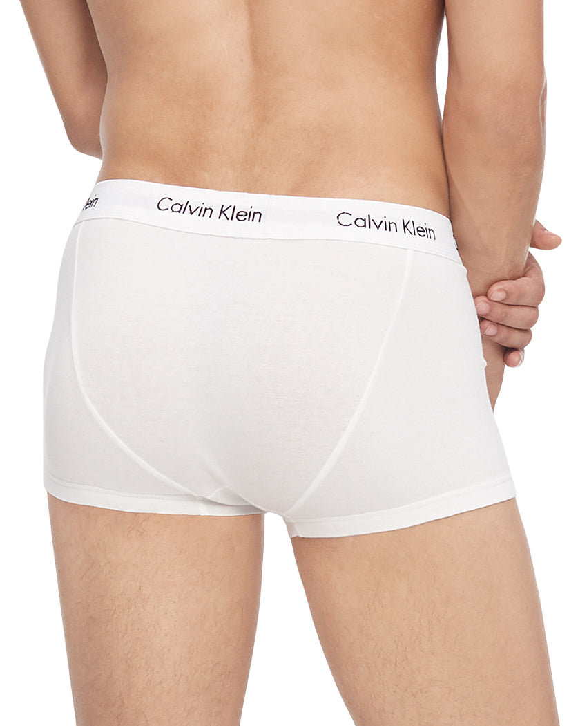 White Back Calvin Klein 3-Pack Cotton Stretch Low Rise Trunks NU2664