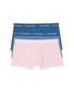 Prairie Pink/Tempe Blue Stripe/Tempe Blue Front Calvin Klein 3-Pack Cotton Stretch Fashion Trunk NU2664