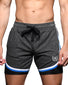 Vintage Black Front Andrew Christian Vibe Gym & Workout Shorts 6648
