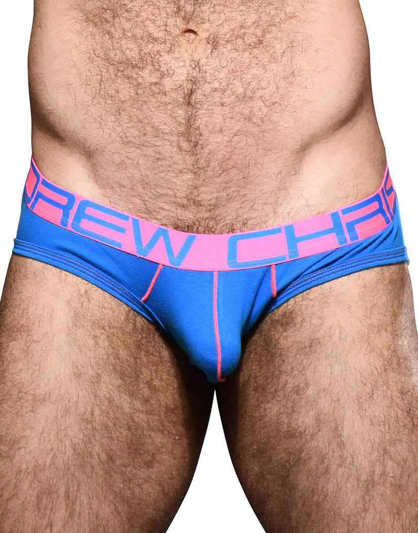 Electric Blue Front Andrew Christian Show-It Brief 92221