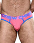 Hot Pink Front Andrew Christian Candy Pop Mesh Brief w/ Almost Naked 92227
