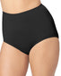 Black/Toasted Almond/Black Front Olga 3-Pack Without A Stitch Microfiber Brief 23173J