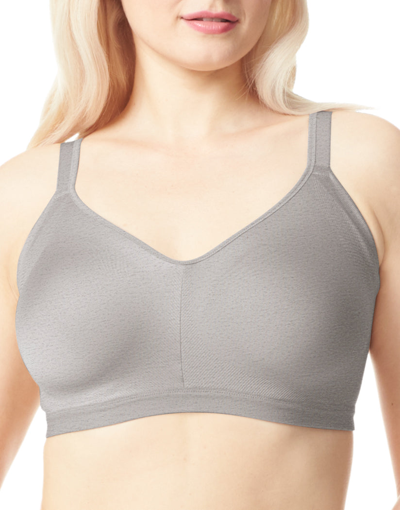 Grey Heather Front Olga Easy Does It Seamless Wirefree Bra GM3911A