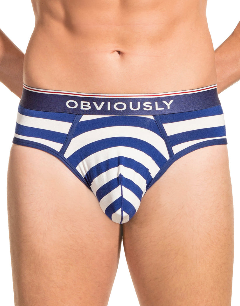 Navy/White Front Obviously PrimeMan Brief A02