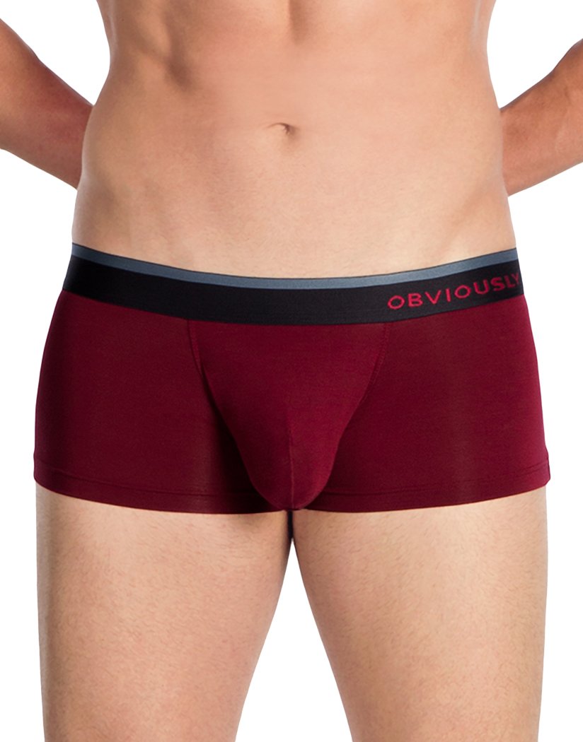Maroon Front Obviously Men's PrimeMan Trunk
