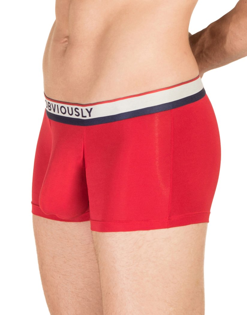 Red Side Obviously Men's PrimeMan Trunks Red A03