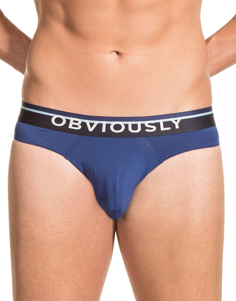 Navy Front Obviously Men's PrimeMan Hipster Brief A04