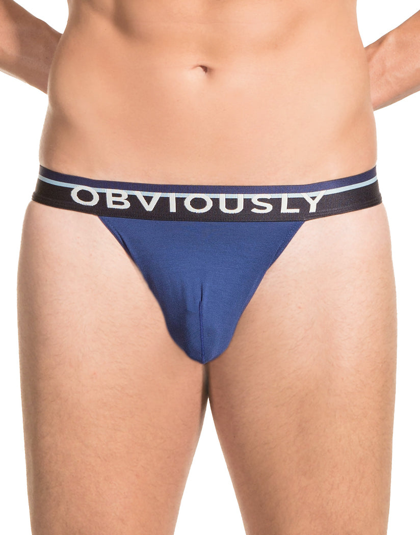 Navy Front Obviously Men's PrimeMan Thong A06