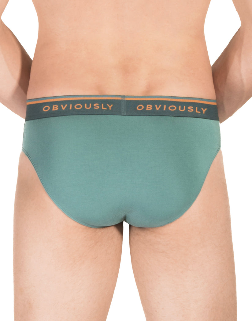 Teal Back Obviously Men's EveryMan Brief B02