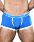 Electric Blue Front Andrew Christian Fly Tagless Boxer w/ Almost Naked 92188