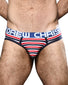 Avalon Stripe Front Andrew Christian Avalon Stripe Brief w/ Almost Naked 92214