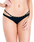 Black Front Oh La La Cheri Bikini Bottom with Overlay and Stud Detail 1716