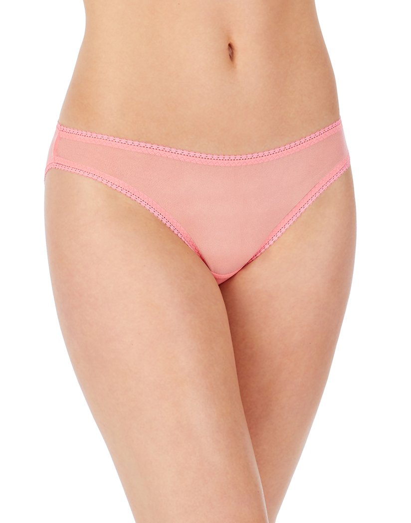 Salmon Rose Front On Gossamer Next to Nothing Hip Bikini Salmon Rose 3202