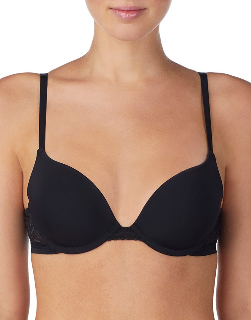 Black Front OnGossamer Sleek & Micro Push Up With Lace G9200
